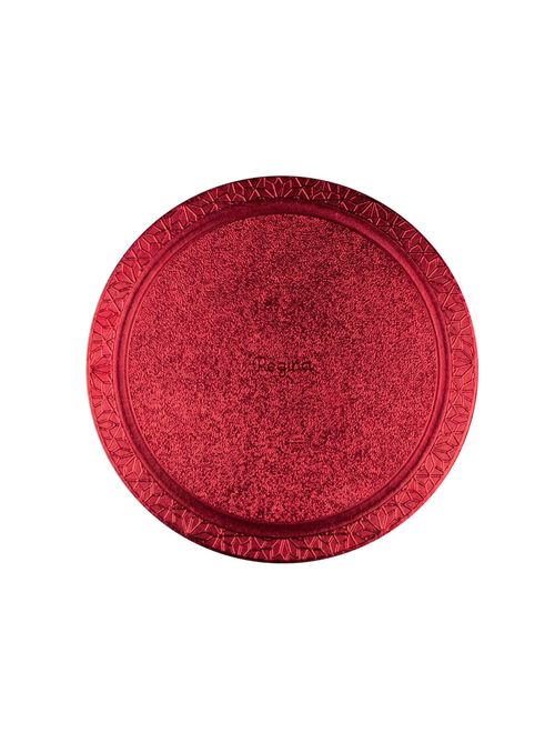Prato Plano Cake Board Vermelho Redondo 24cm - Regina