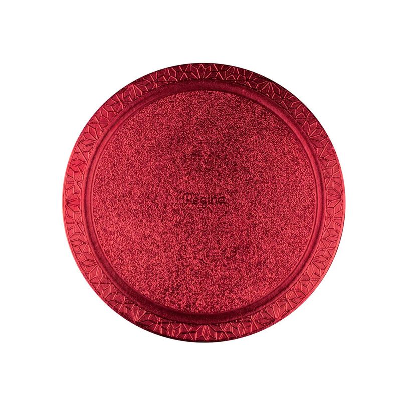 Prato-Plano-Cake-Board-Vermelho-Redondo-24cm---Regina