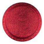 Prato-Plano-Cake-Board-Vermelho-Redondo-32cm---Regina