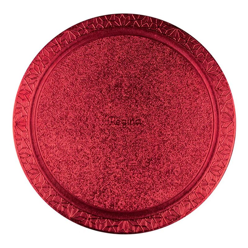 Prato-Plano-Cake-Board-Vermelho-Redondo-32cm---Regina