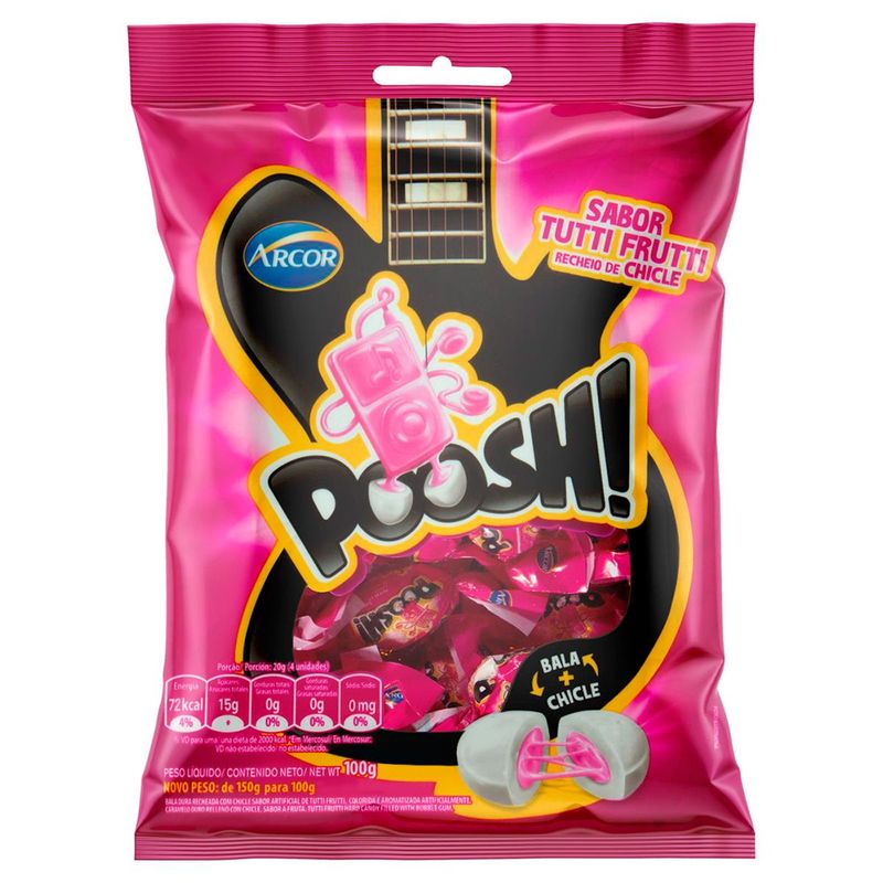 Bala-Chiclete-Poosh-Tutti-Frutti-100g---Arcor