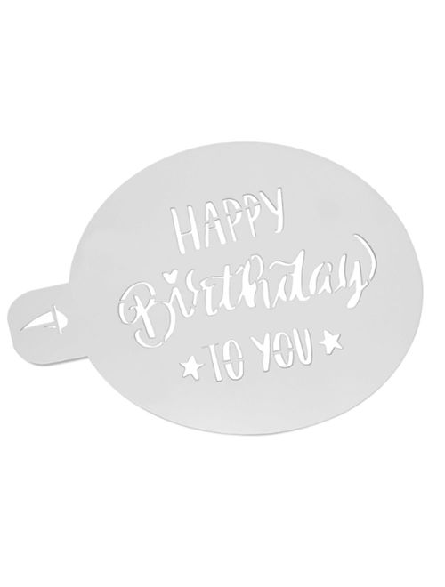 Estencil Happy Birthday 15cm - Porto Formas