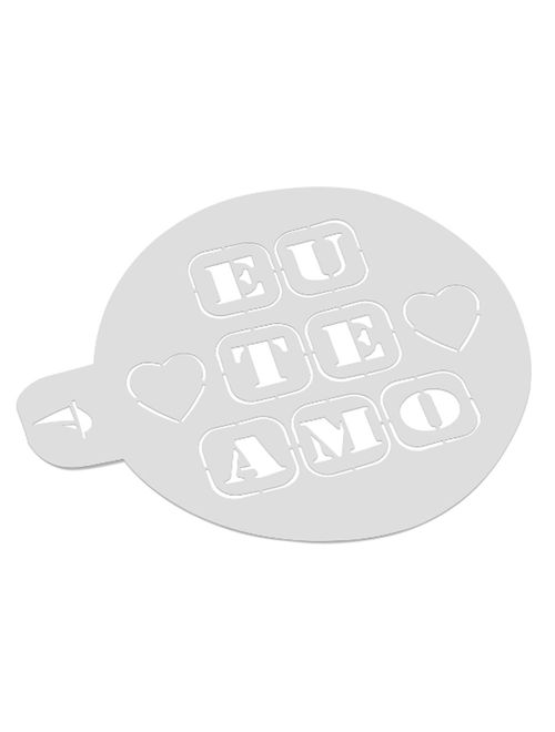 Estencil Eu Te Amo 20cm - Porto Formas