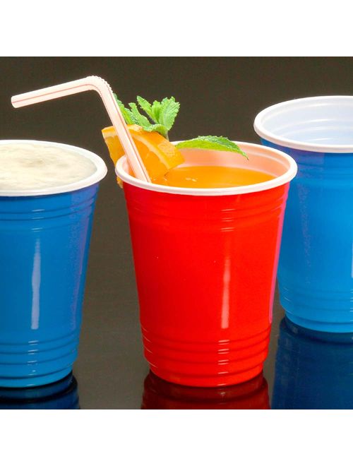 Copo Plástico Americano Vermelho 400ml c/25 - Trik Trik