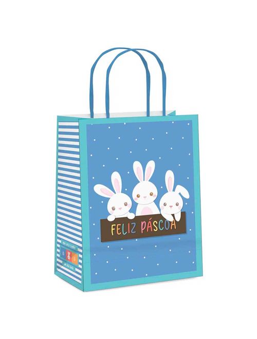 Sacola Papel Luke M 26x19,5x9,5cm - Cromus