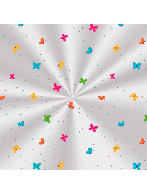 Saco Incolor Decorado 25x37cm Borboletas Colors c/100 - Cromus
