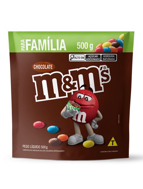Confeito Chocolate Ao Leite M&Ms 500g - Mars