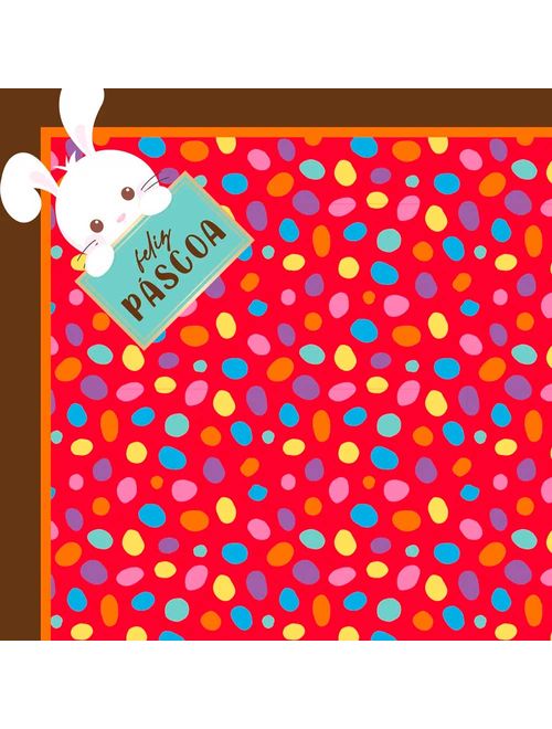 Saco Express Páscoa Power Mix Vermelho 350g a 500g 39x39cm - Cromus