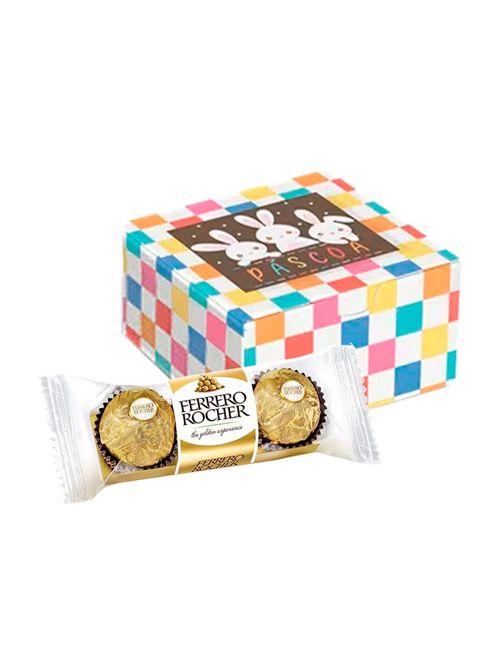Kit Páscoa Caixinha Luke + 3 Bombons Ferrero Rocher