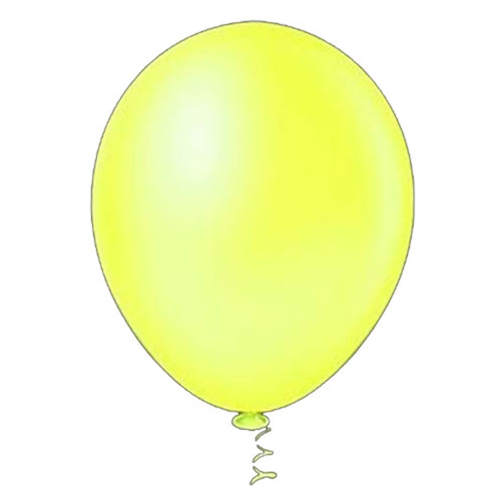 Encontraproduto.com.br - Balão Redondo Neon Amarelo Tamanho 9 c/25 - Pic Pic