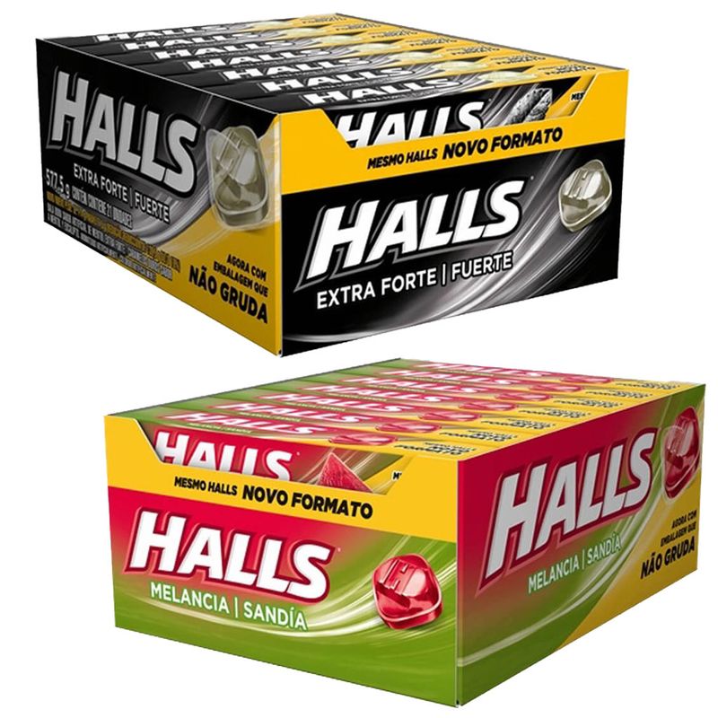 Kit-com-2-Caixas-Halls-c-21---1-Extra-Forte---1-Melancia---Adams