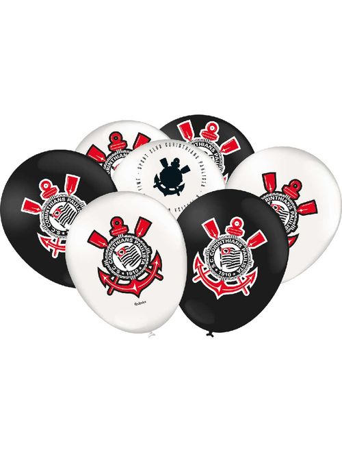 Corinthians 2023 Balão Látex Nº9 c/25 - Festcolor