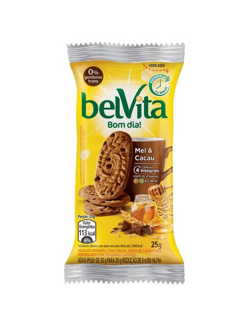 Biscoito Belvita Cacau e Mel 225g - Mondelez