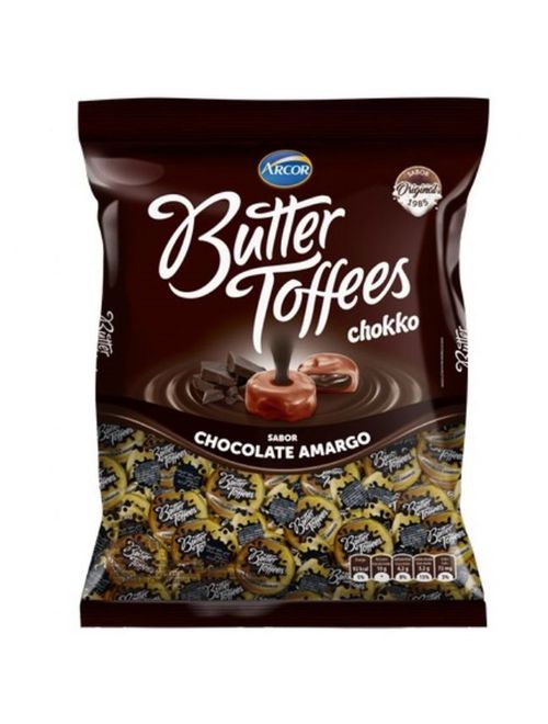 Bala Butter Toffes Sabor Chocolate Amargo 500g - Arcor