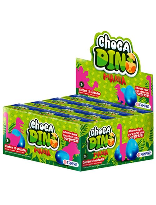 Caixa Choca Ovos Dino Mania c/12 - Fampar