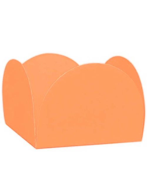Forminha para Doces Laranja Neon 4 Pétalas c/50 - NC Toys