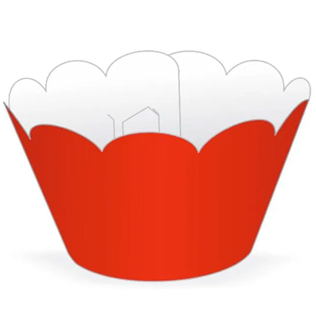 Saia para Cupcakes Vermelha c/12 - NC Toys