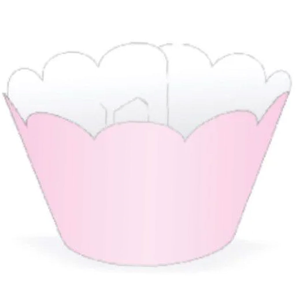 Saia para Cupcakes Rosa c/12 - NC Toys