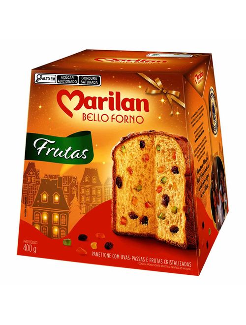 Panettone com Uvas-Passas e Frutas Cristalizadas 400g - Marilan