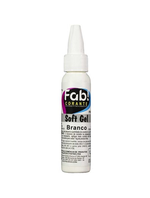 Corante Soft Gel Branco 25g - Fab