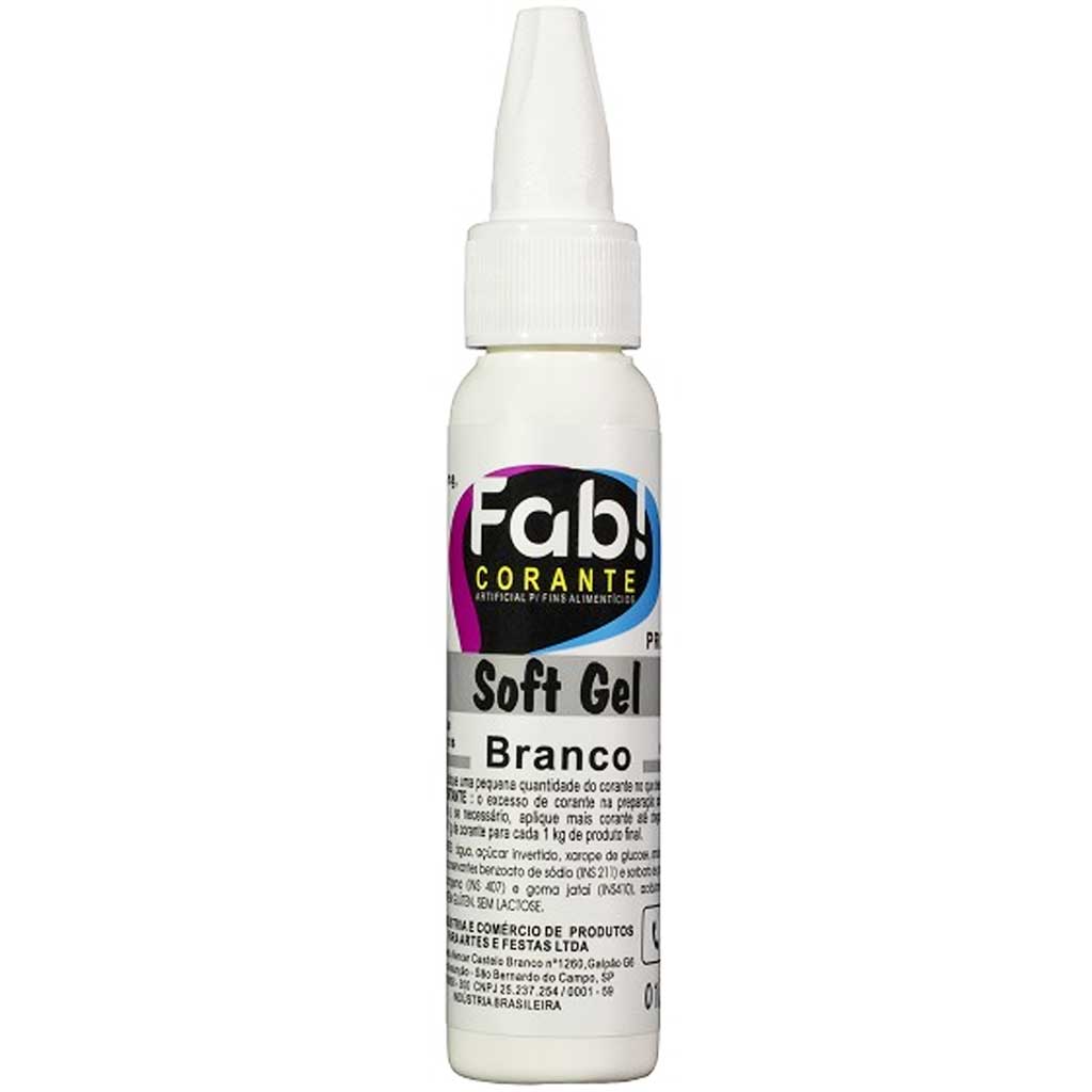 Corante Soft Gel Branco 25g - Fab