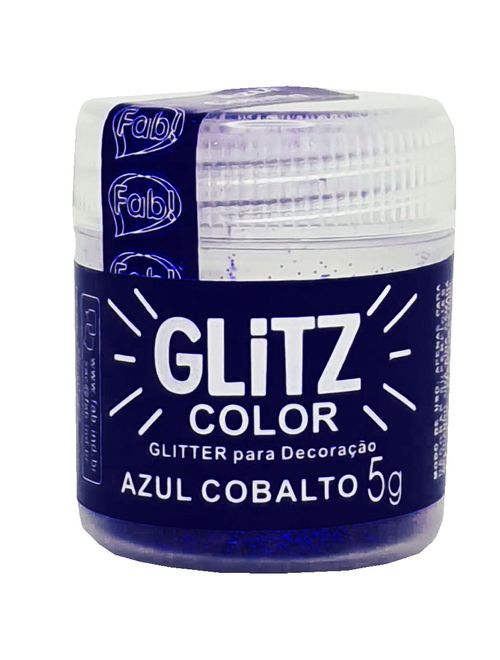 Glitter para Decoração Glitz Color Azul Cobalto 5g - Fab!