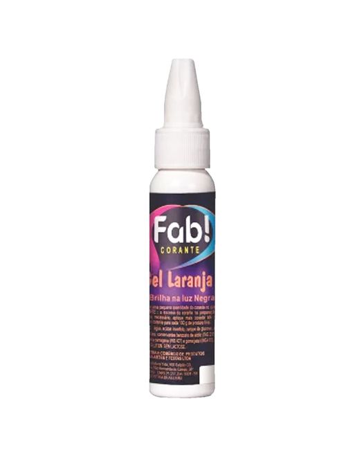 Corante Soft Gel Laranja Neon 25g - Fab