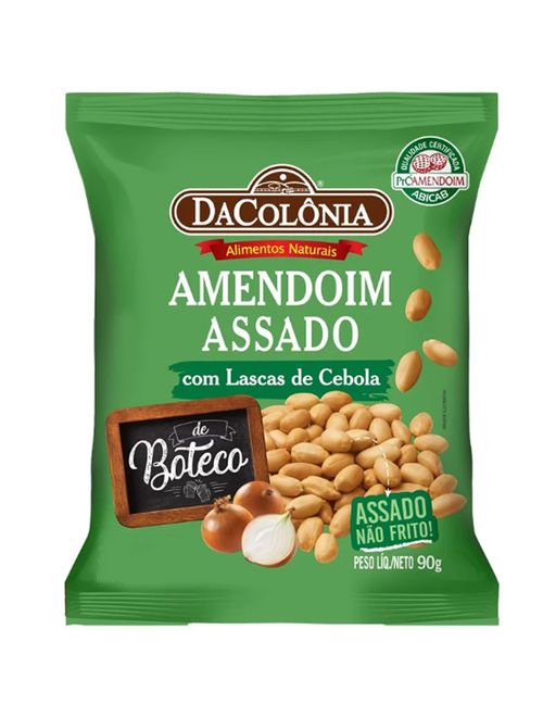 Amendoim Assado com Lascas de Cebola de Boteco 90g - DaColônia