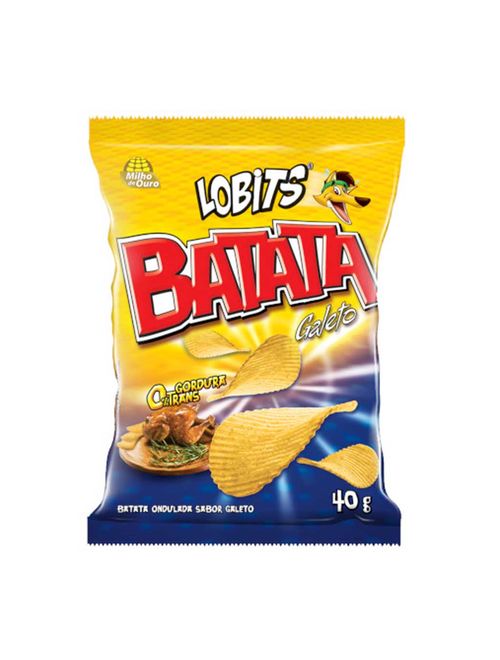 Batata Ondulada Sabor Galeto 40g - Lobits