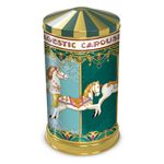 Lata-Carrossel-Giratorio-Musical-Mini-Butter-Cookies-Turquesa-Ouro-150g---Santa-Edwiges