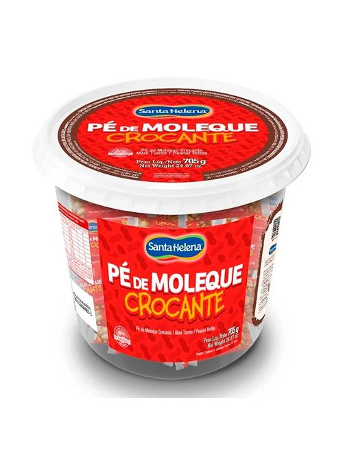 Pé de Moleque Crocante Embalado 750g - Santa Helena