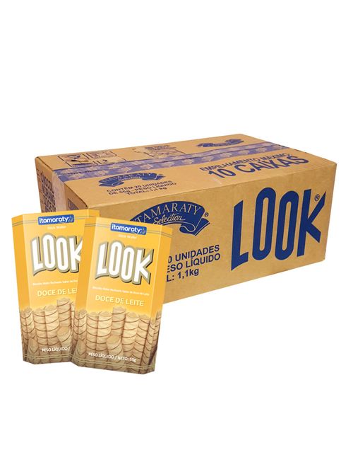 Tubinho de Wafer Look Doce de Leite 55g c/20 - Itamaraty