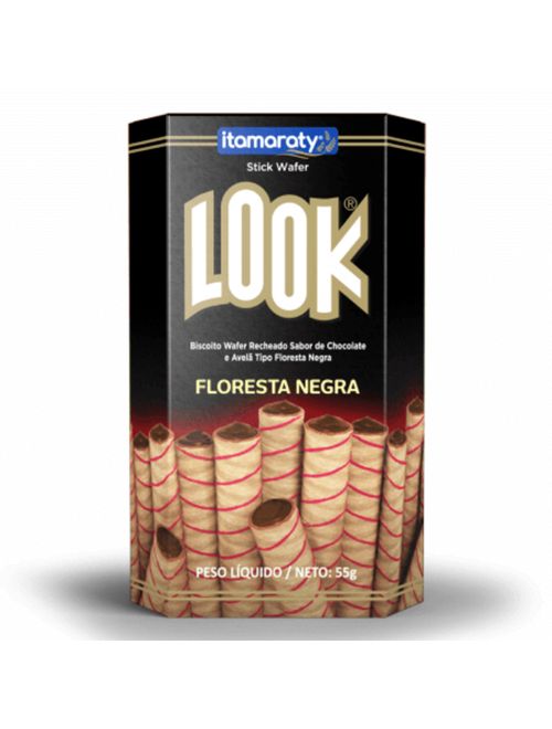 Tubinho de Wafer Look Floresta Negra 55g c/20 - Itamaraty