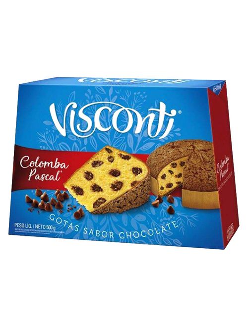 Colomba Pascal Gotas de Chocolate 500g - Visconti