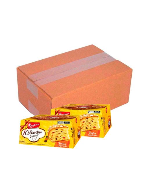 Mini Colomba Pascal Frutas Cristalizadas 100g c/18 - Bauducco