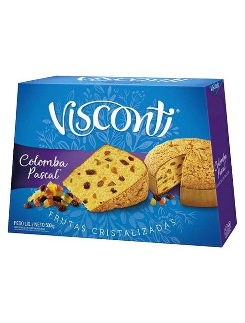 Colomba Pascal Frutas Cristalizadas 500g - Visconti