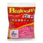 Balao-Redondo-Rosa-Forte-Tamanho-9-c-50---Pic-Pic