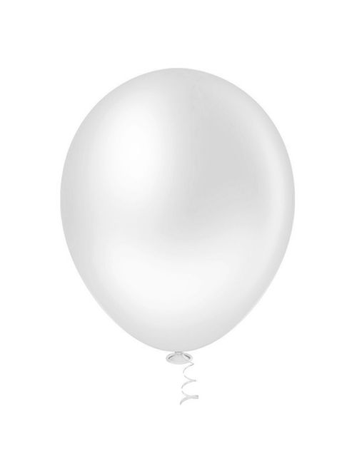 Balão Redondo Branco Tamanho 5 c/50 - Pic Pic