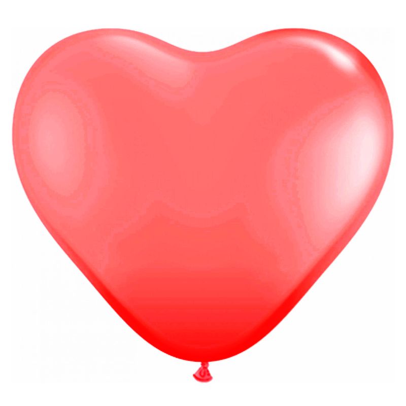 Balao-Coracao-Vermelho-Tamanho-10-c-25---Pic-Pic