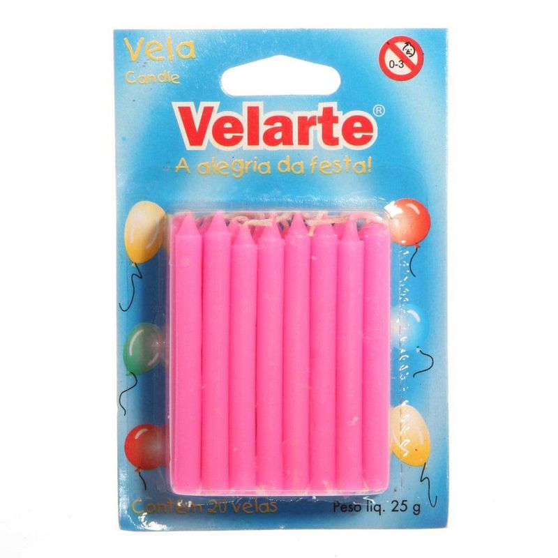 Vela-Palito-Rosa-c-20---Velarte