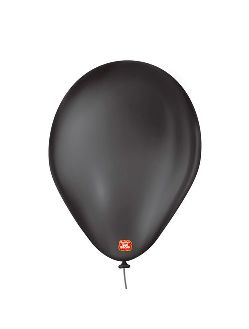 Balão Preto Ébano Tamanho 7 c/50 - São Roque