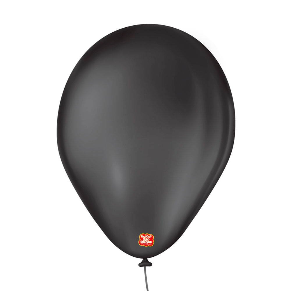 Encontraproduto.com.br - Balao imperial 7 preto ebano 50 und sao roque