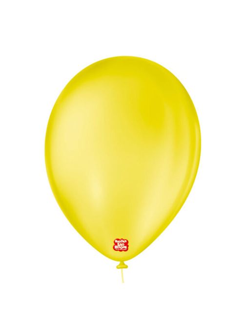 Balão Amarelo Citrino Tamanho 9 c/50 - São Roque