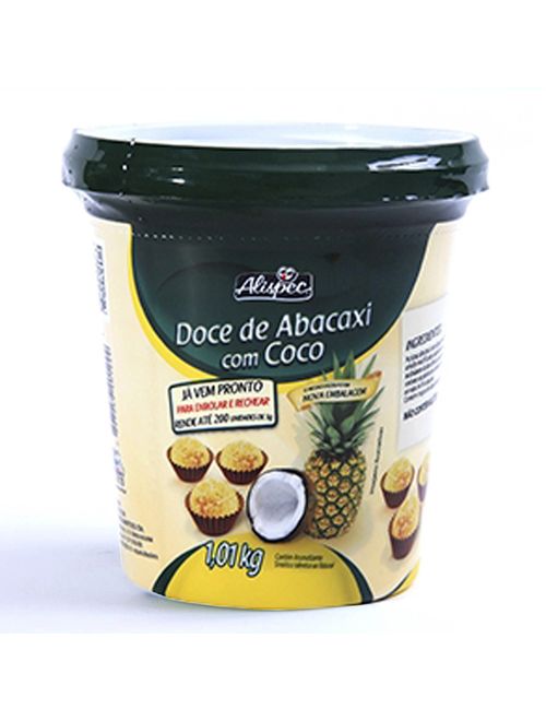 Doce Abacaxi com Coco Pronto 1,01kg - Alispec