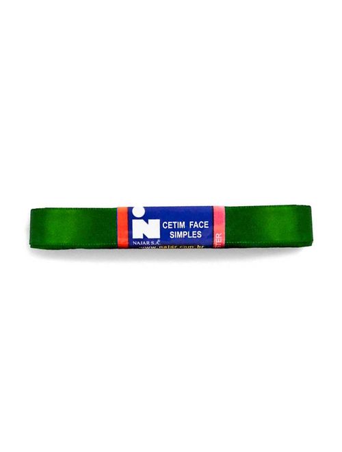 Fita de Cetim Simples No3 Cor Verde Amazonas c/10m - Najar