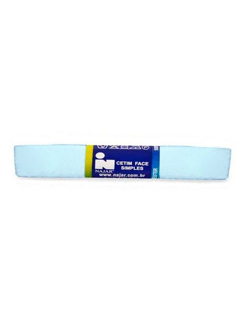 Fita de Cetim Simples No3 Cor Azul Bebê c/10m - Najar