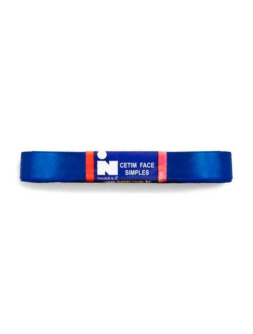 Fita de Cetim Simples No3 Cor Azul Royal c/10m - Najar