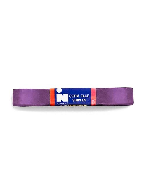 Fita de Cetim Simples No3 Cor Violeta c/10m - Najar
