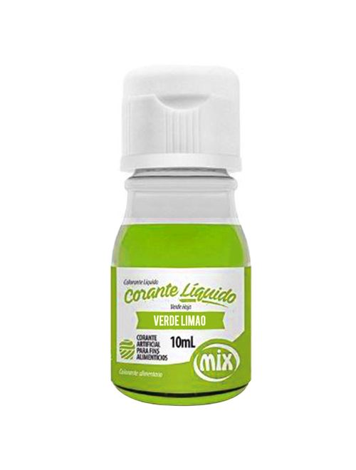 Corante Líquido Verde Limão 10ml - Mix