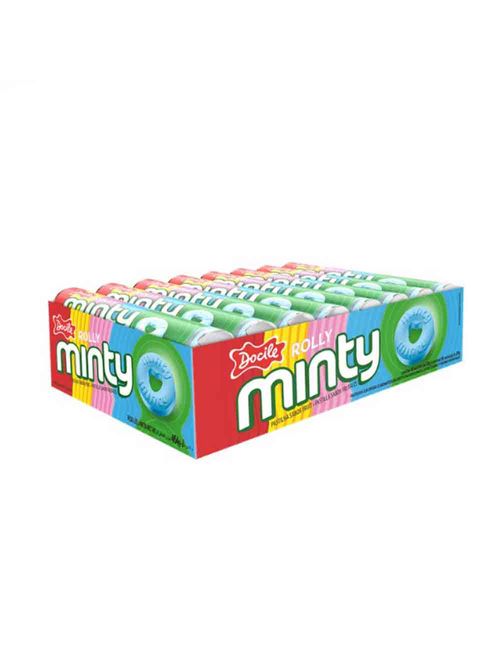 Pastilha Rolly Minty Fruit c/16 - Docile